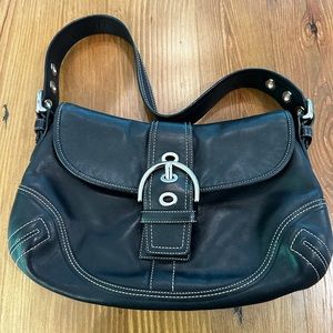Coach Black Leather Soho Bag